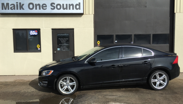 2016 Volvo S60 with professional window tint in North Bay